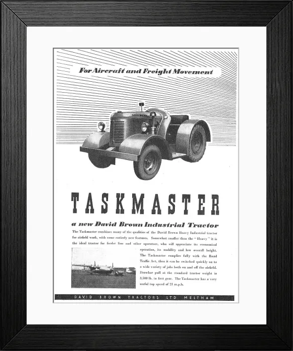 Framed Print : David Brown Taskmaster Industrial Tractor Framed Print : David Brown Taskmaster Industrial Tractor
