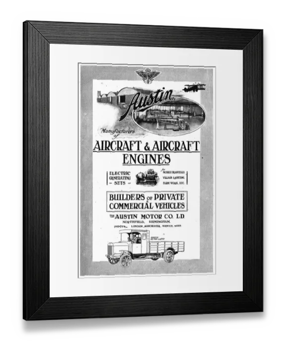Framed Print : The Austin Motor Company - Austin Framed Print : The Austin Motor Company - Austin