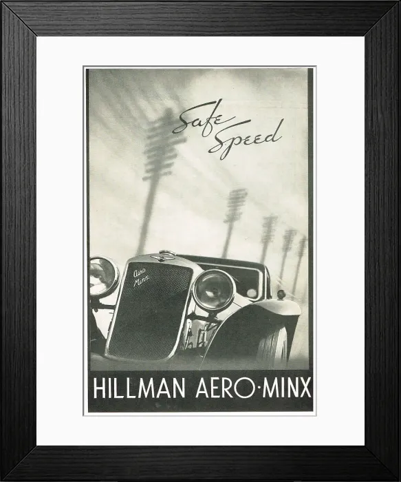 Framed Print : Hillman Aero-Minx Framed Print : Hillman Aero-Minx