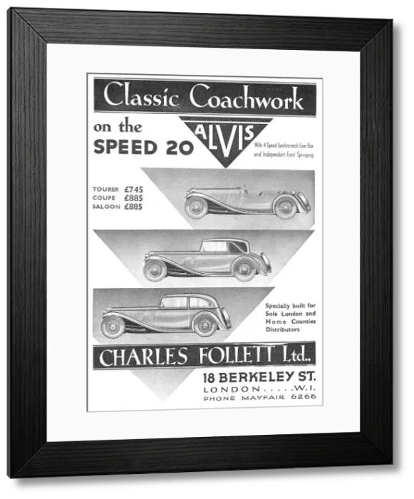 Framed Print : Alvis Speed 20 - Charles Follett Ltd Framed Print : Alvis Speed 20 - Charles Follett Ltd