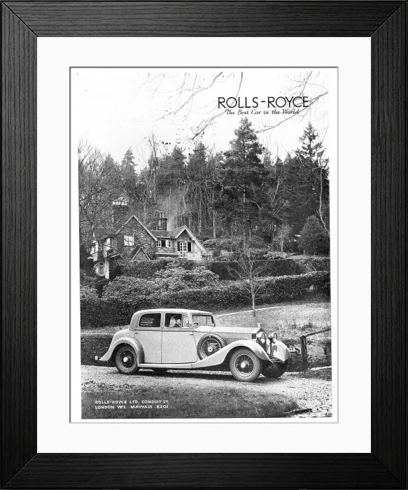 Framed Print : 1935 Rolls-Royce Saloon Car Framed Print : 1935 Rolls-Royce Saloon Car