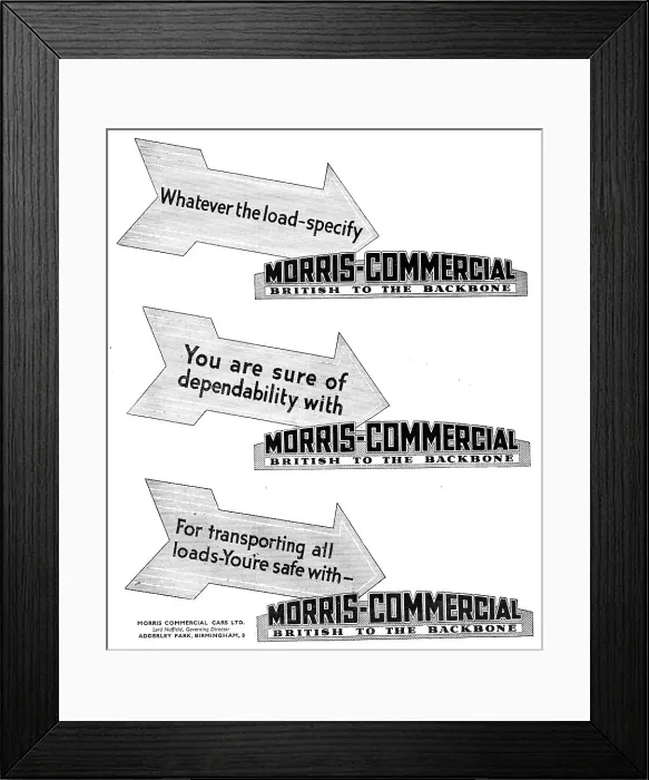 Framed Print : 1935 Morris Commercial Vehicles Framed Print : 1935 Morris Commercial Vehicles