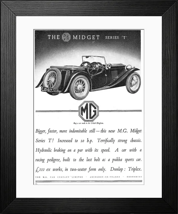 Framed Print : MG Midget - MG Car Company Ltd. Date: 1936 Framed Print : MG Midget - MG Car Company Ltd. Date: 1936