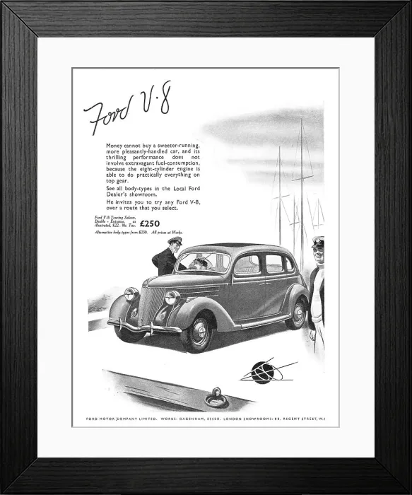 Framed Print : Ford V-8 1936 Model Framed Print : Ford V-8 1936 Model