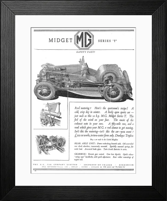 Framed Print : 1937 MG Midget Framed Print : 1937 MG Midget
