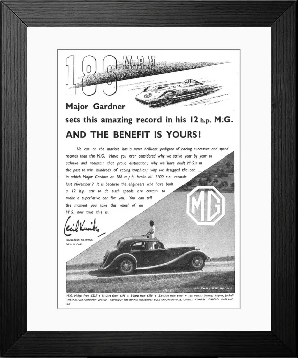 Framed Print : 1939 MG Cars Framed Print : 1939 MG Cars