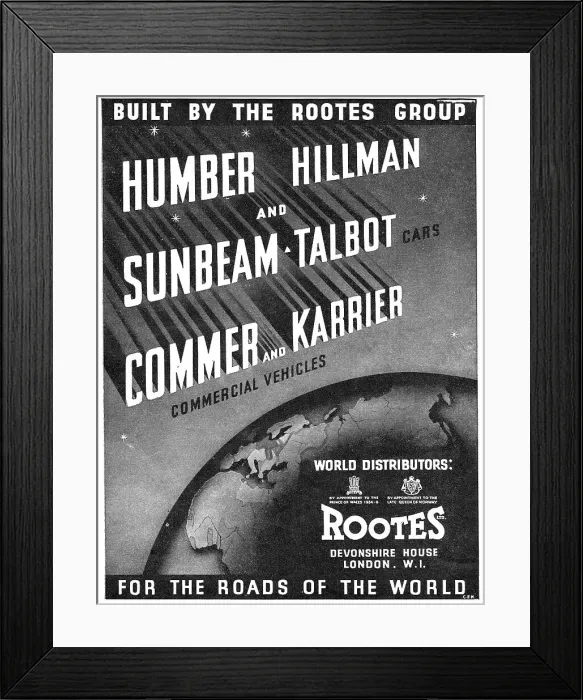 Framed Print : 1939 Rootes Group : Humber, Hillman, Sunbeam Talbot, Commer Framed Print : 1939 Rootes Group : Humber, Hillman, Sunbeam Talbot, Commer