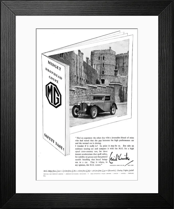 Framed Print : MG Midget Drophead Coupe 1939 Framed Print : MG Midget Drophead Coupe 1939
