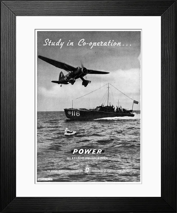 Framed Print : The British Power Boat Company Ltd 64 ft Rescue Launches Framed Print : The British Power Boat Company Ltd 64 ft Rescue Launches
