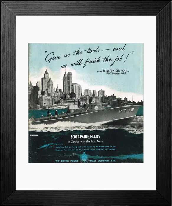 Framed Print : British Power Boat Co Scott Paine MTBs Framed Print : British Power Boat Co Scott Paine MTBs