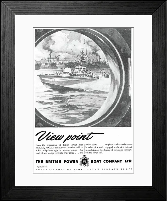 Framed Print : The British Power Boat Company. Scott-Paine Surface Craft Framed Print : The British Power Boat Company. Scott-Paine Surface Craft