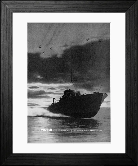 Framed Print : Vosper Motor Torpedo Boat Framed Print : Vosper Motor Torpedo Boat
