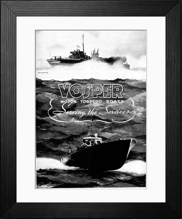 Framed Print : Vosper Motor Torpedo Boats Framed Print : Vosper Motor Torpedo Boats