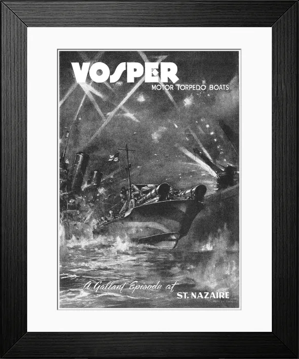Framed Print : Vosper Motor Torpedo Boats - St Nazaire Framed Print : Vosper Motor Torpedo Boats - St Nazaire