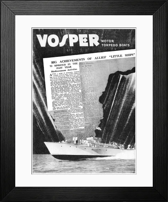 Framed Print : Vosper Marine Craft - ASR MTB Framed Print : Vosper Marine Craft - ASR MTB