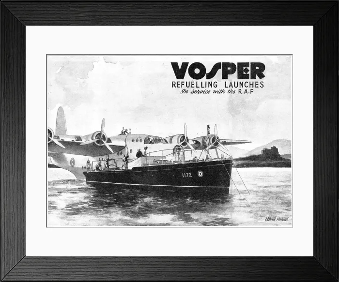Framed Print : Vosper Marine Craft - Seaplane Tenders Framed Print : Vosper Marine Craft - Seaplane Tenders