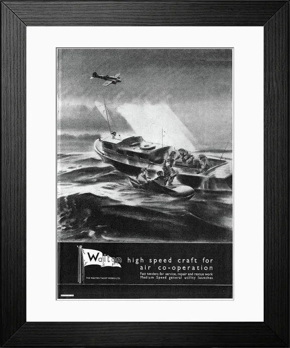 Framed Print : Walton High Speed Craft For Air Co-operation Framed Print : Walton High Speed Craft For Air Co-operation