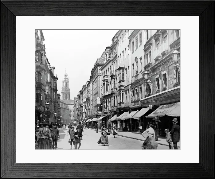 Framed Print : Schlosse Strasse, Dresden, Germany, Victorian period Framed Print : Schlosse Strasse, Dresden, Germany, Victorian period