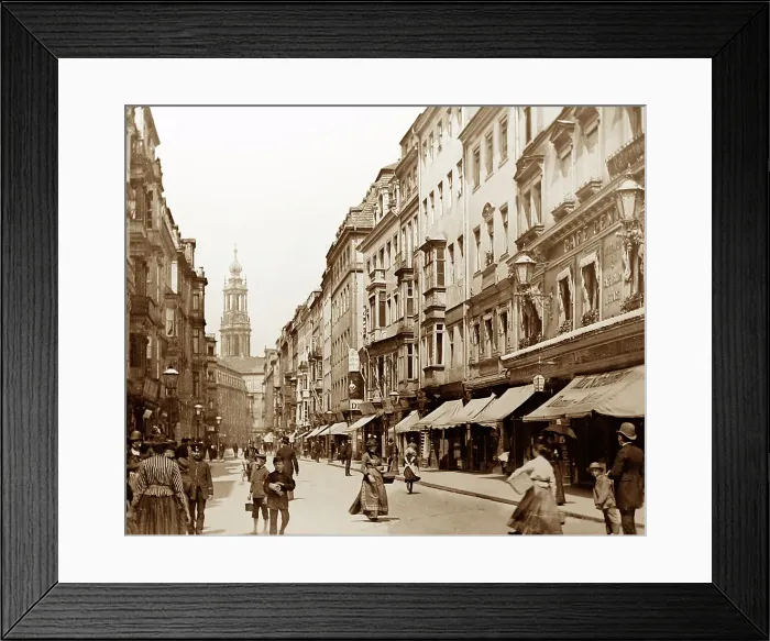Framed Print : Schlosse Strasse, Dresden, Germany, Victorian period Framed Print : Schlosse Strasse, Dresden, Germany, Victorian period