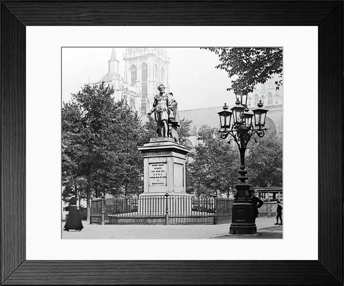 Framed Print : Rubens Statue, Antwerp, Belgium, Victorian period Framed Print : Rubens Statue, Antwerp, Belgium, Victorian period