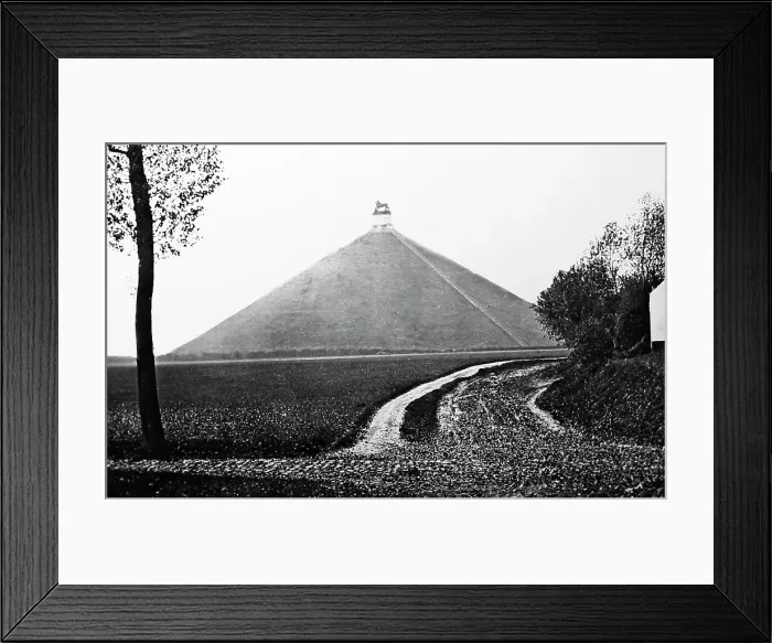 Framed Print : Waterloo Monument, Belgium, Victorian period Framed Print : Waterloo Monument, Belgium, Victorian period