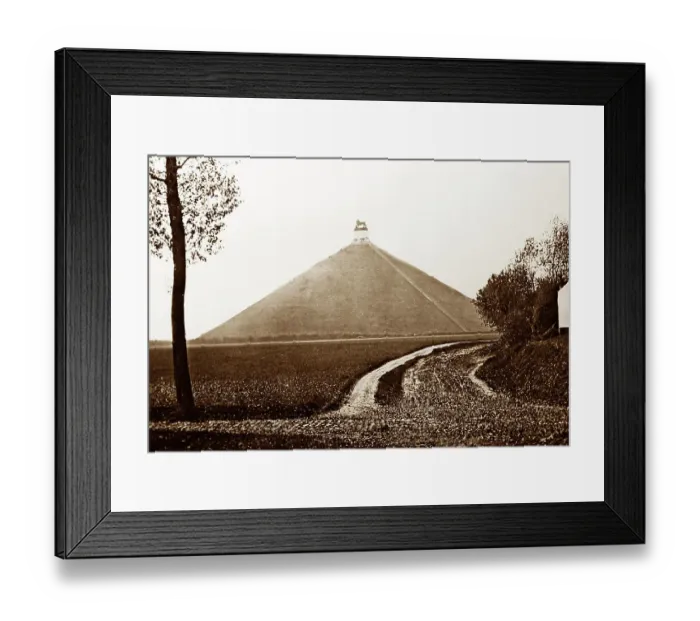 Framed Print : Waterloo Monument, Belgium, Victorian period Framed Print : Waterloo Monument, Belgium, Victorian period