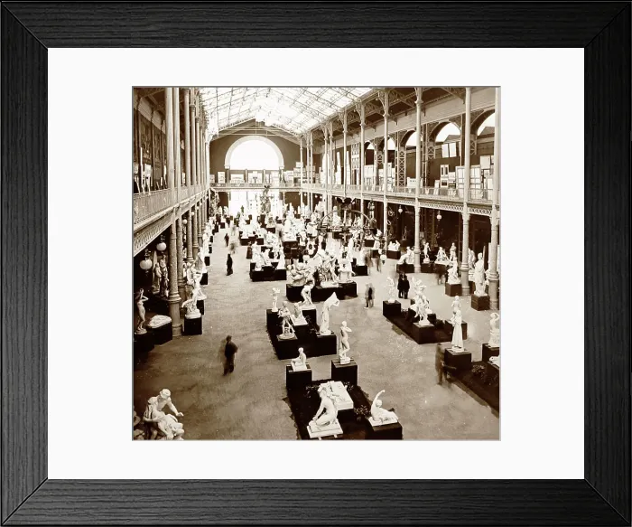 Framed Print : The Sculpture Hall, Exposition Universelle, Paris in 1889 Framed Print : The Sculpture Hall, Exposition Universelle, Paris in 1889