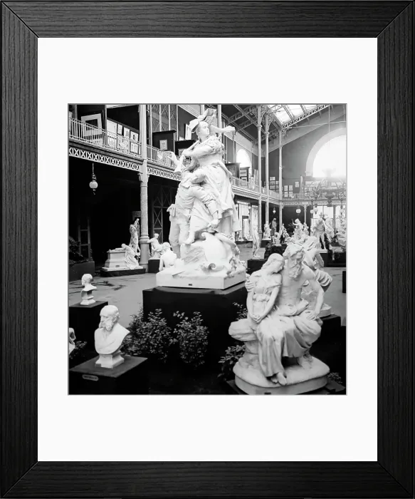 Framed Print : The Sculpture Hall, Exposition Universelle, Paris in 1889 Framed Print : The Sculpture Hall, Exposition Universelle, Paris in 1889