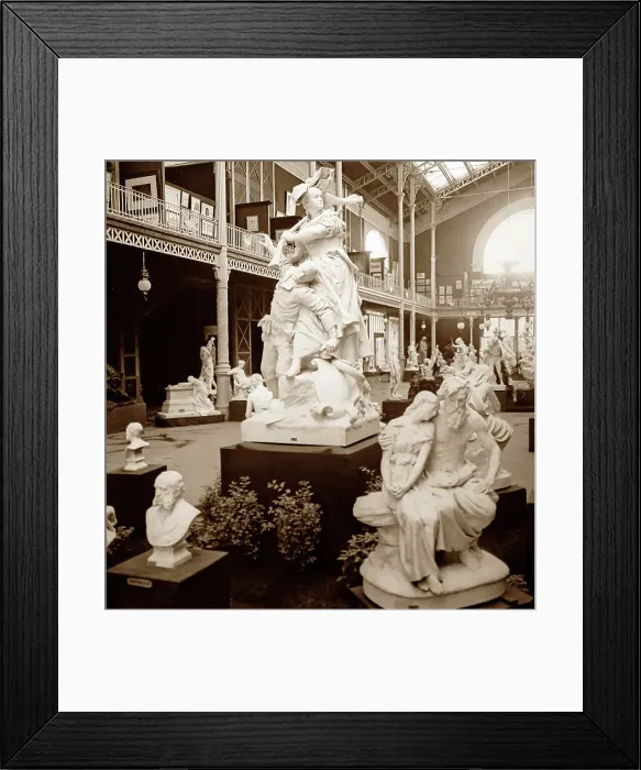 Framed Print : The Sculpture Hall, Exposition Universelle, Paris in 1889 Framed Print : The Sculpture Hall, Exposition Universelle, Paris in 1889