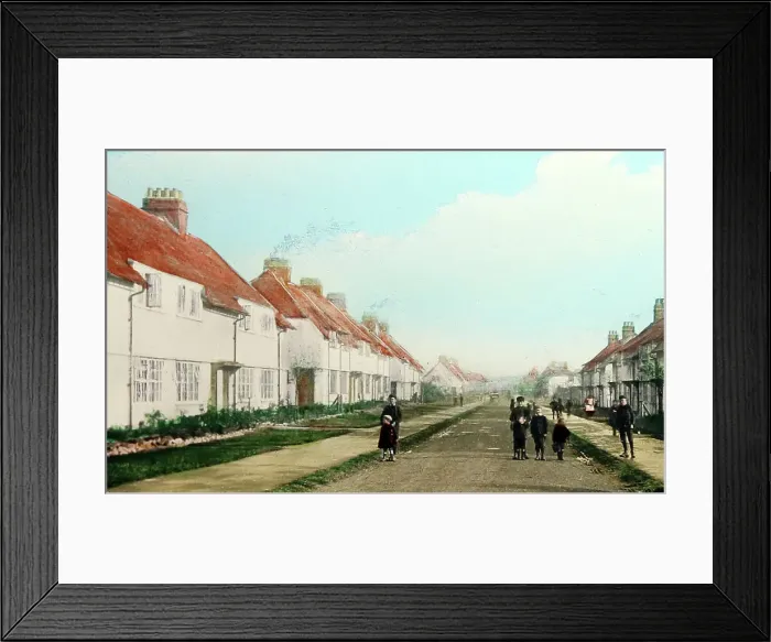 Framed Print : Common View, Letchworth Garden City, early 1900s Framed Print : Common View, Letchworth Garden City, early 1900s