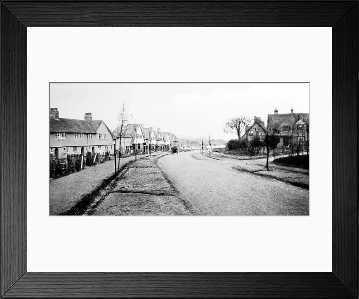 Framed Print : Ridge Road, Letchworth Garden City, early 1900s Framed Print : Ridge Road, Letchworth Garden City, early 1900s