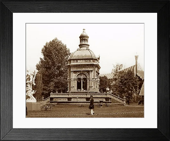 Framed Print : Gardens, 1889 Exposition Universelle, Paris, France Framed Print : Gardens, 1889 Exposition Universelle, Paris, France