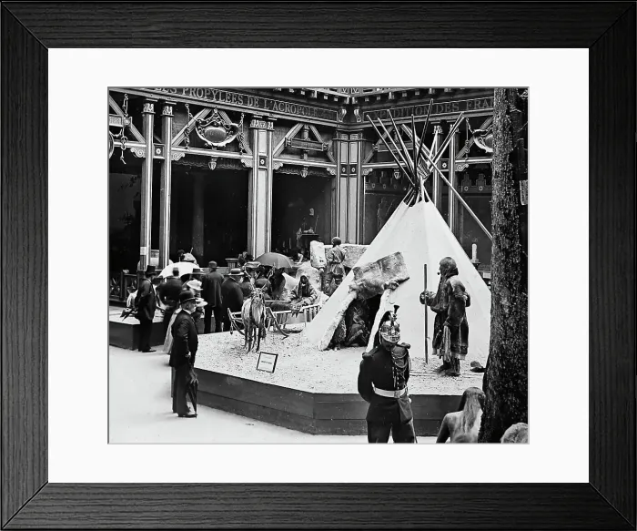 Framed Print : Anthropology exhibit, 1889 Exposition Universelle, Paris Framed Print : Anthropology exhibit, 1889 Exposition Universelle, Paris