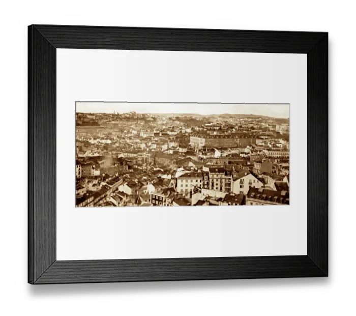 Framed Print : Panorama of Lisbon, Portugal, early 1900s Framed Print : Panorama of Lisbon, Portugal, early 1900s