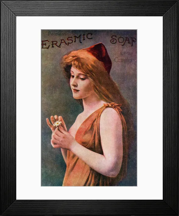 Framed Print : Advertising - Peerless Erasmic Soap for the Complexion Framed Print : Advertising - Peerless Erasmic Soap for the Complexion
