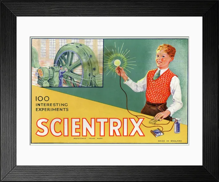 Framed Print : Scientrix, 100 Science Experiment - Educational Toy by Trix Framed Print : Scientrix, 100 Science Experiment - Educational Toy by Trix
