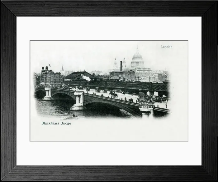 Framed Print : Blackfriars Bridge, London Framed Print : Blackfriars Bridge, London