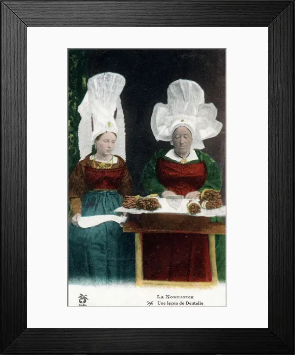 Framed Print : Normandy, France - A Lesson in Lace Framed Print : Normandy, France - A Lesson in Lace