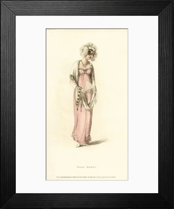 Framed Print : Regency woman in evening or half dress Framed Print : Regency woman in evening or half dress