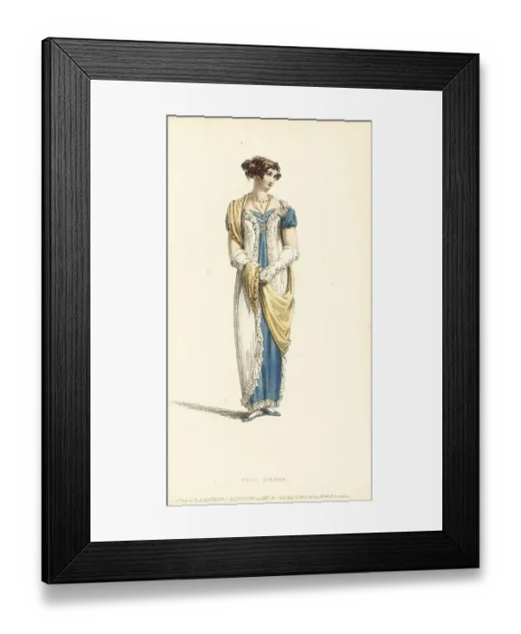 Framed Print : Regency woman in full dress Framed Print : Regency woman in full dress