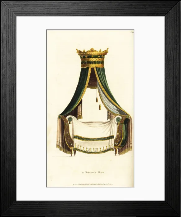 Framed Print : A French bed Framed Print : A French bed