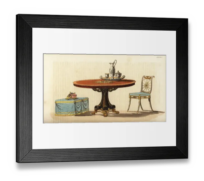 Framed Print : Fashionable furniture in the French style Framed Print : Fashionable furniture in the French style