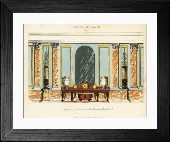 Framed Print : Interior decoration: Roman