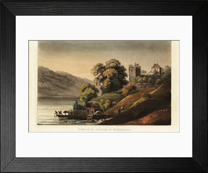 Framed Print : Ruins of the medieval Ringgenberg Castle on Brienz Lake, Canton Framed Print : Ruins of the medieval Ringgenberg Castle on Brienz Lake, Canton
