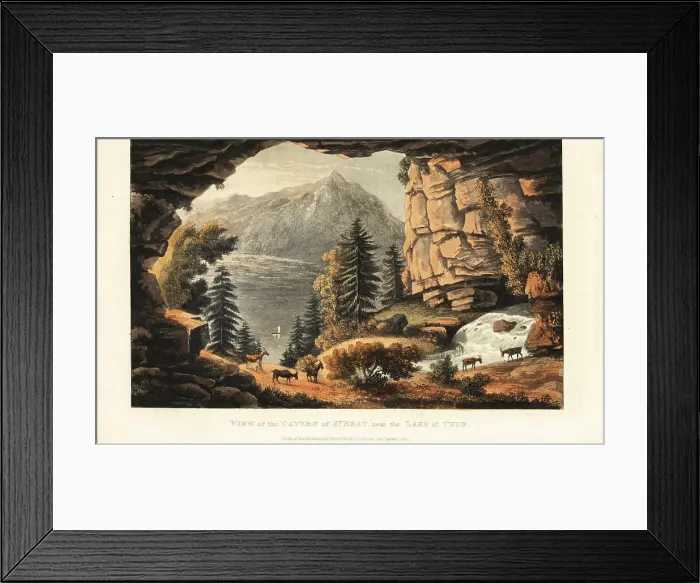 Framed Print : Saint Beatus Caves near the lakes of Interlaken, Beatenburg, Swi Framed Print : Saint Beatus Caves near the lakes of Interlaken, Beatenburg, Swi