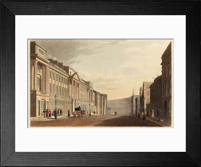 Framed Print : Regent Street, looking towards the Quadrant, London, 1822 Framed Print : Regent Street, looking towards the Quadrant, London, 1822