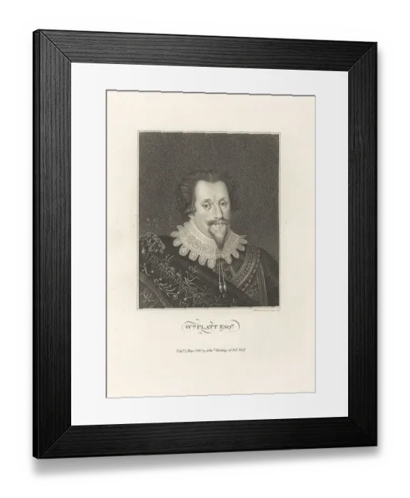Framed Print : William Platt Esq. English philanthropist, died 1637 Framed Print : William Platt Esq. English philanthropist, died 1637