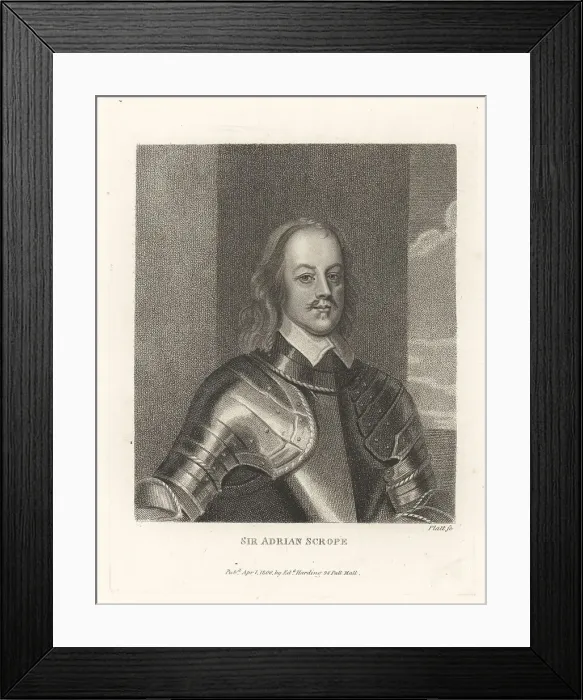 Framed Print : Colonel Adrian Scrope, Parliamentarian soldier Framed Print : Colonel Adrian Scrope, Parliamentarian soldier
