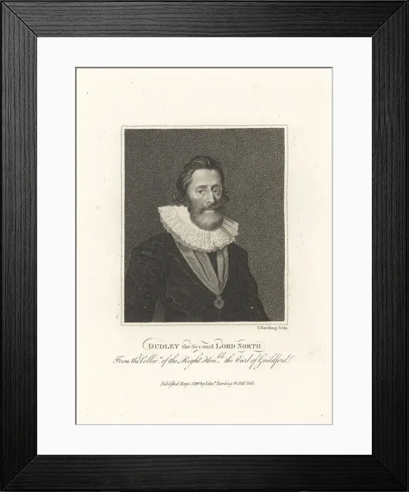 Framed Print : Dudley North, 4th Baron North Dudley Framed Print : Dudley North, 4th Baron North Dudley