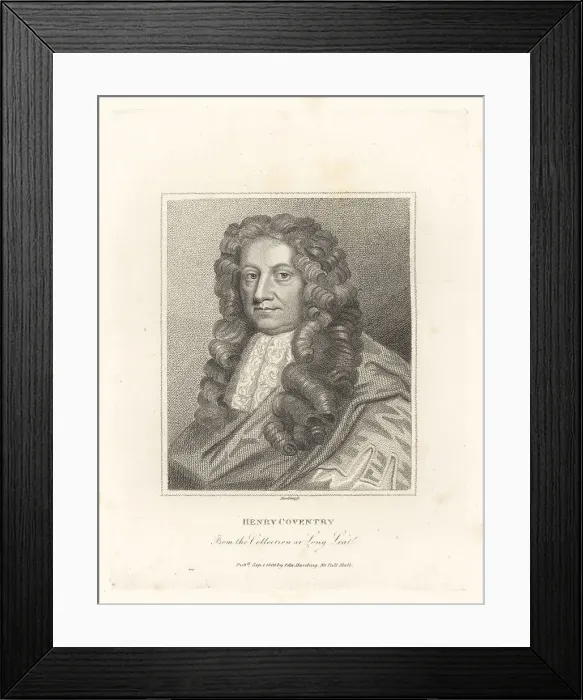 Framed Print : Henry Coventry, King Charles II's ambassador to Sweden Framed Print : Henry Coventry, King Charles II's ambassador to Sweden